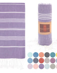 Peshtemal Bath | Beach Towels-WholeSale Towels-Pack of 5 Towels Purple
