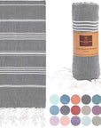Turkish Beach Towel Black