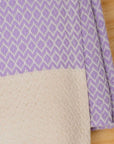 Diamond Weave Turkish Peshtemal Beach Towels - Lilac Breeze