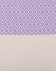 Diamond Weave Turkish Peshtemal Beach Towels - Lilac Breeze