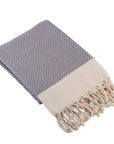 Original Turkish Style Peshtemal Towels Dark Grey