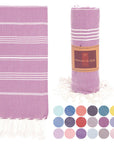 Peshtemal Bath | Beach Towels-WholeSale Towels-Pack of 5 Towels Red Purple