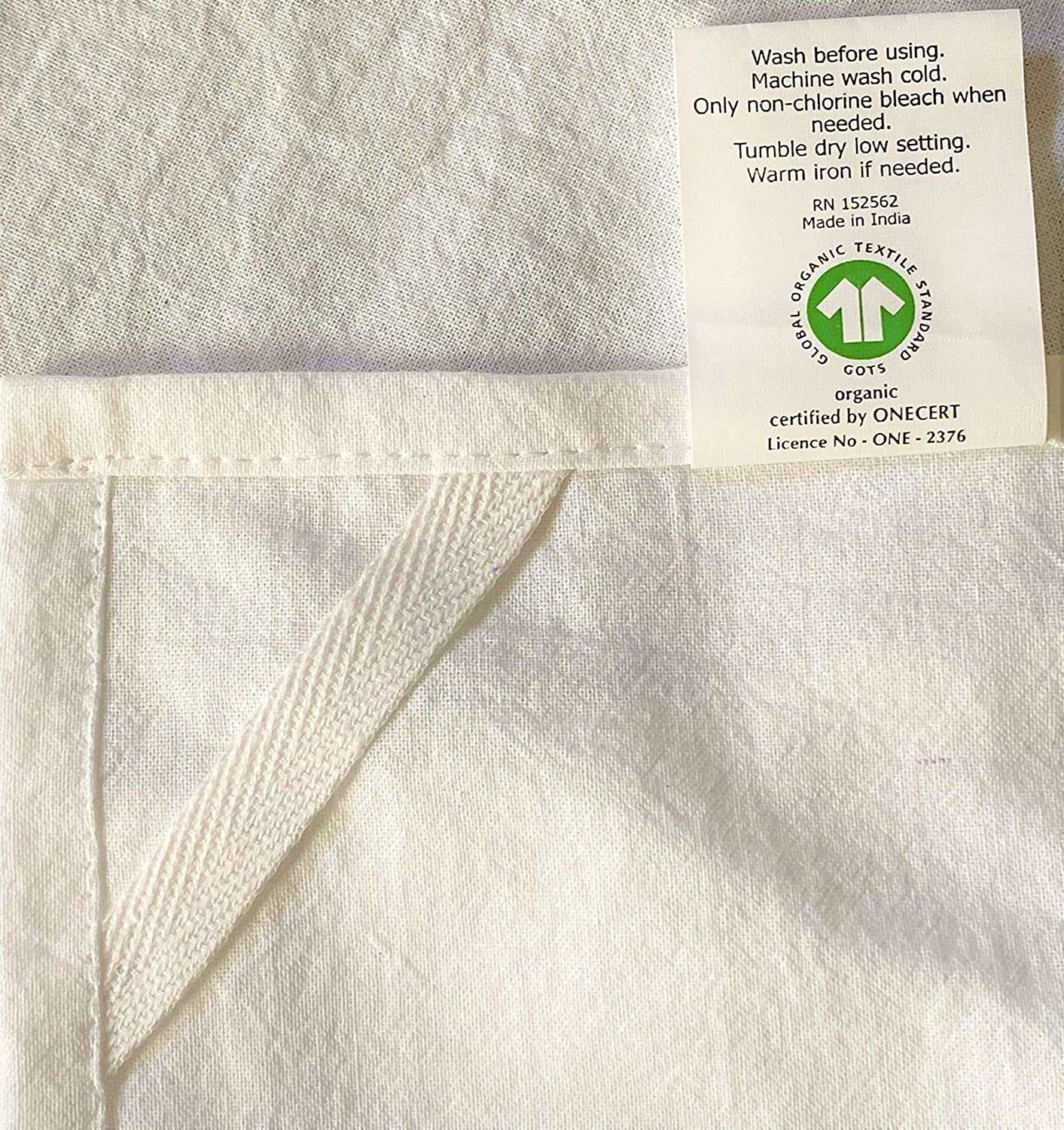 Certified Organic Flour Sack Towels-Wholesale-160 pieces-13x13 Inches White