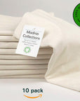 Madras Collections Certified Organic Flour sack towels- Color Ivory (28x28)