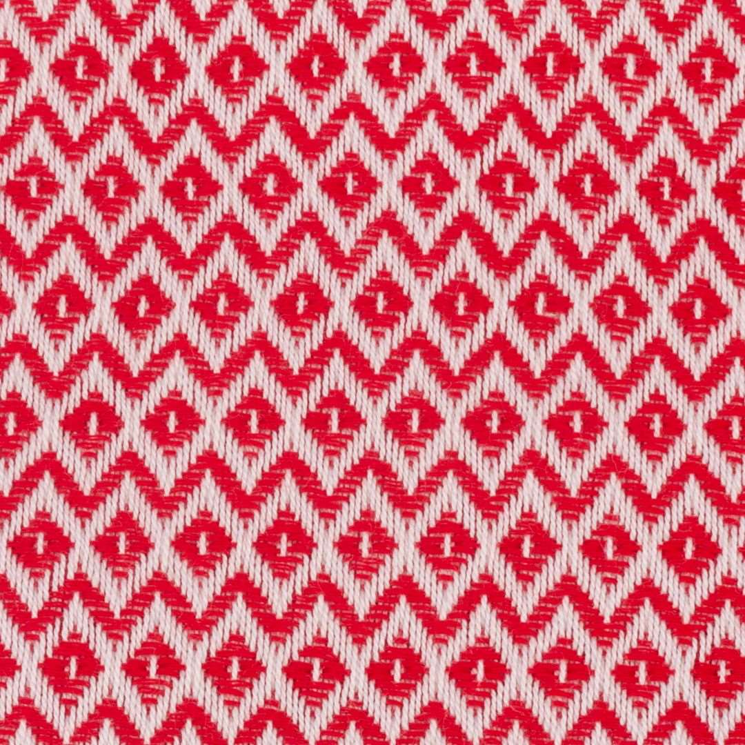 Diamond Weave Turkish Peshtemal Beach Towels - Red