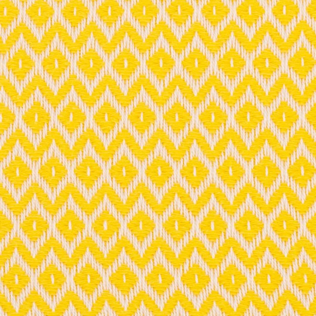 Diamond Weave Turkish Peshtemal Beach Towels - Yellow