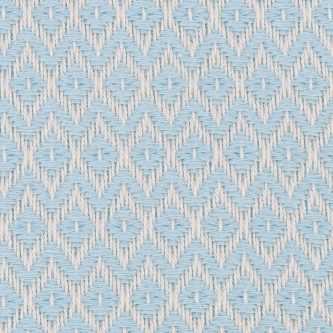 Diamond Weave Turkish Peshtemal Beach Towels - Baby Blue