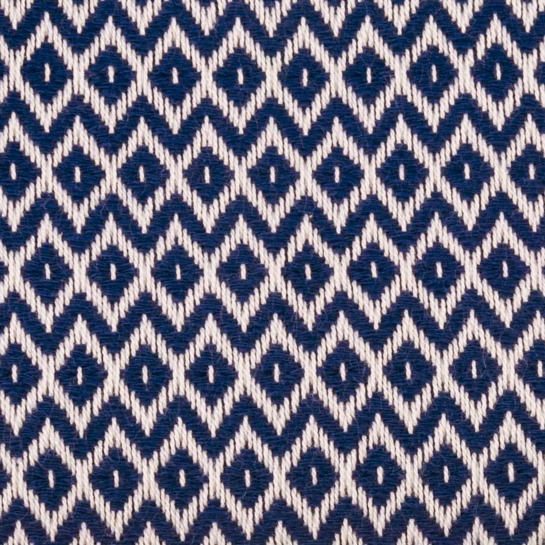 Diamond Weave Turkish Peshtemal Beach Towels - Blue Depth