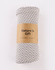 Diamond Weave Turkish Peshtemal Beach Towels - Dapple Grey