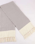 Diamond Weave Turkish Peshtemal Beach Towels - Dapple Grey