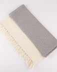 Turkish Hand Towels Set of 2 - Dark Grey