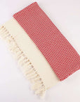 Turkish Hand Towels Set of 2 - Red