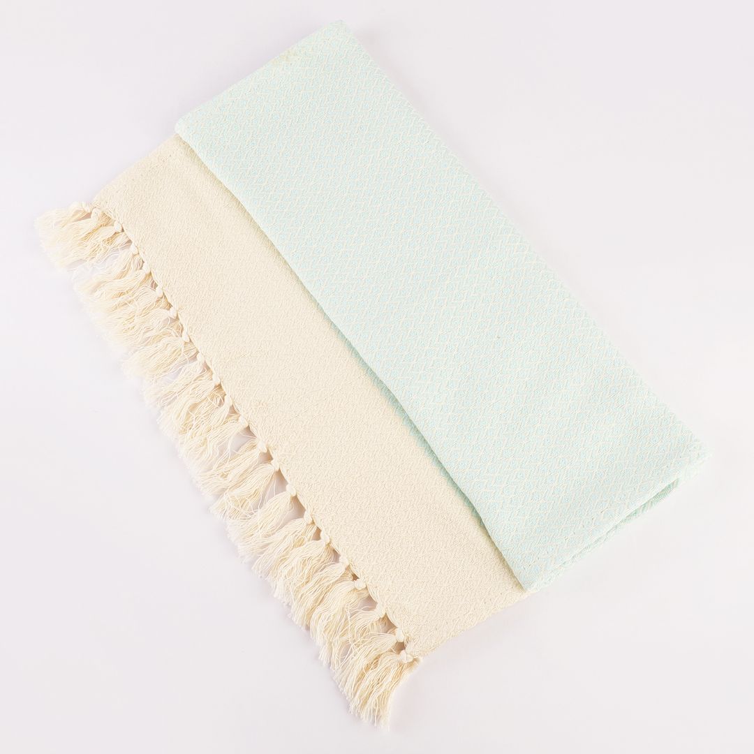 Turkish Hand Towels Set of 2 - Fair Aqua