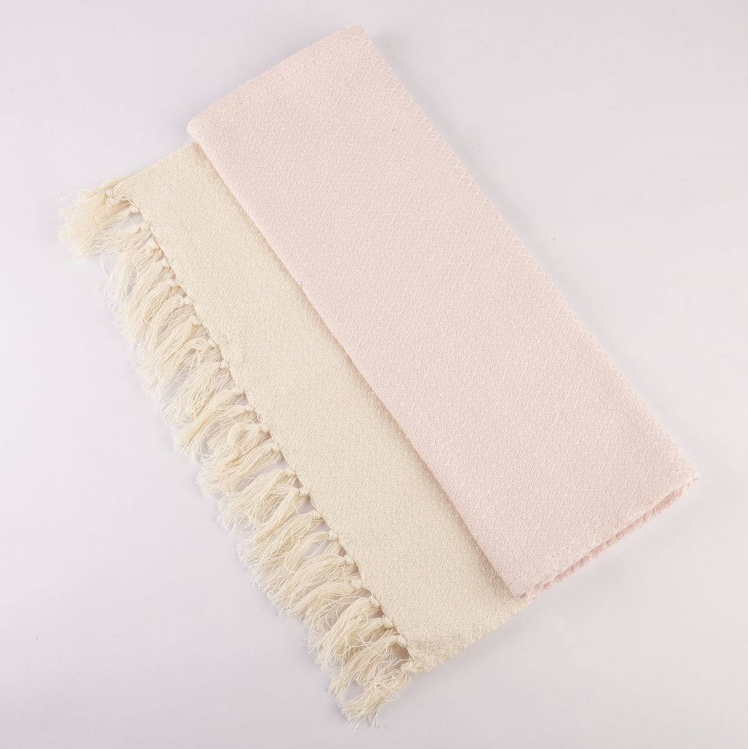 Turkish Hand Towels Set of 2 - Peach Keen