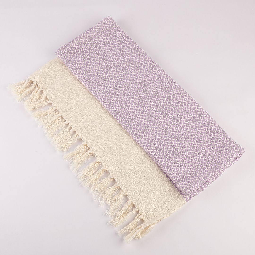 Turkish Hand Towels Set of 2 - Lilac Breeze