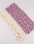 Turkish Hand Towels Set of 2 - Medium Purple