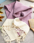 Turkish Hand Towels Set of 2 - Medium Purple