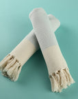 Turkish Hand Towels Set of 2 - Baby Blue 16x40 Baby Blue