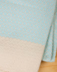 Diamond Weave Turkish Peshtemal Beach Towels - Fair Aqua