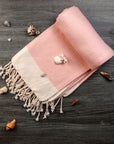 Diamond Weave Turkish Peshtemal Beach Towels - Peachy Keen 70x38 Peachy Keen