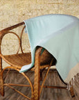 Diamond Weave Turkish Peshtemal Beach Towels - Fair Aqua