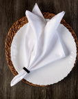 100% Cotton Kitchen Napkins White 18x18