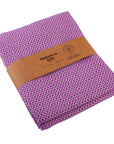 Diamond Weave Turkish Peshtemal Beach Towels - Medium Purple