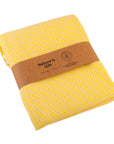 Diamond Weave Turkish Peshtemal Beach Towels - Yellow