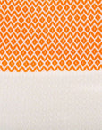 Diamond Weave Turkish Peshtemal Beach Towels - Orange