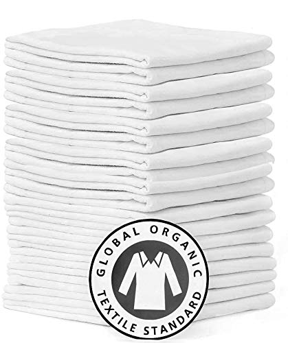 Certified Organic Flour Sack Towels-Wholesale-160 pieces-13x13 Inches White