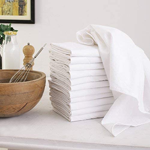 Flour Sack Dish Towels- 100% Cotton-Size 27x27 inches