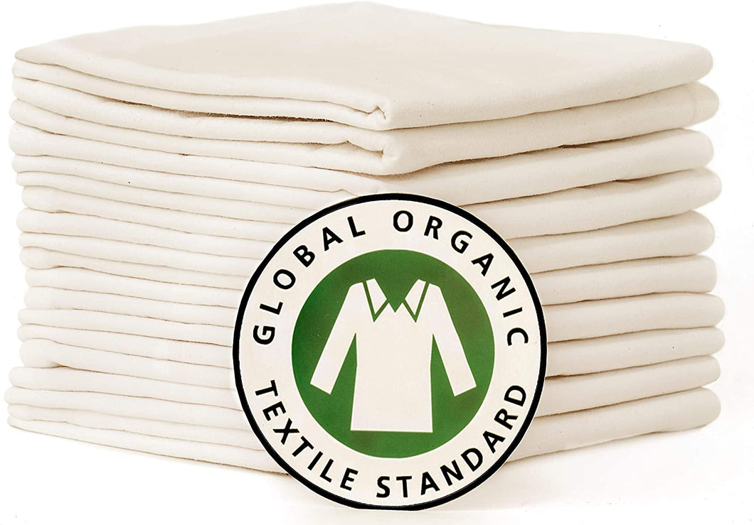 Certified Organic Flour Sack Towels- Color Ivory