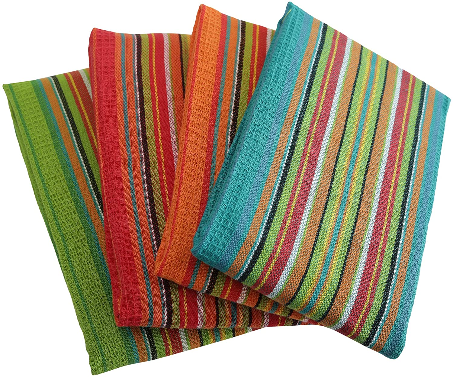  Cotton Craft 12 Pack Multicolor Kitchen Towels 16x28